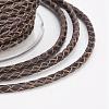 Eco-Friendly Braided Leather Cord OCOR-L035-3mm-E05-3