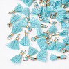 Polycotton(Polyester Cotton) Tassel Pendant Decorations FIND-S275-15G-2