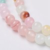 Natural Colorful Green Jade Beads Strands X-G-G757-01-12mm-5