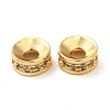 Rack Plating Brass Cubic Zirconia Beads KK-K349-03G-1