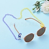 Personalized Two Tone ABS Plastic Cable Chain Necklaces NJEW-JN02825-04-5
