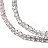 Transparent Gradient Color Glass Beads Strands GLAA-H021-01A-12-3