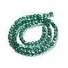 Electroplate Transparent Glass Beads Strands EGLA-A035-T4mm-A18-2