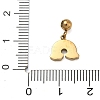 304 Stainless Steel Pendants STAS-K323-01H-G-3