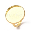 Adjustable 304 Stainless Steel Finger Rings Components STAS-L193-G-20mm-A-1