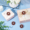 4Pcs Alloy Rhinestone Shank Buttons BUTT-FG0001-26B-4