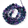 Dyed Natural White Jade Beads Strands X-G-T139-8mm-45C-3