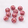 Spray Painted Resin Beads GLAA-F049-A21-1