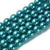 Eco-Friendly Glass Pearl Beads Strands HY-A008-14mm-RB073-1