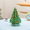 DIY Christmas Tree Display Decor Diamond Painting Kits XMAS-PW0001-104-1