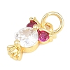 Brass Micro Pave Cubic Zirconia Pendants LS-KK-F938-34G-02-2