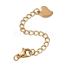 201 Stainless Steel Curb Chain Extender SA-CBA0FDA-01G-24-1