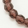 Glass Beads Strands GF6mmC03-1