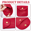  12Pcs Velvet Jewelry Storage Pouches ABAG-NB0001-92B-5