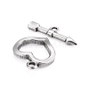 Non-Tarnish 304 Stainless Steel Toggle Clasps X-STAS-D142-02A-P-2