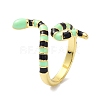 Snake Real 18K Gold Plated Cuff Rings for Women KK-C220-07G-4