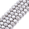 Electroplate Glass Beads Strands EGLA-A044-P8mm-A19-1