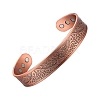 Alloy Magnetic Cuff Bangles for Woman Men LS-PW-WG11C77-01-2