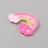 PVC Plastic Cabochons SIL-WH0019-15F-2