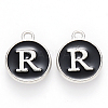 Platinum Plated Alloy Charms ENAM-S118-02R-P-1