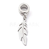 304 Stainless Steel European Dangle Charms PALLOY-JF00624-01-2