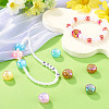 10Pcs Transparent Resin UV Reactive Beads RESI-TADJ0001-12-5