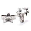 Non-Tarnish Stainless Steel Mixed Beach Series Shaped Cookie Candy Food Cutters Molds DIY-H142-05P-3