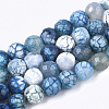 Natural Crackle Agate Beads Strands X-G-T119-01C-02-1
