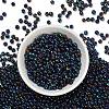 6/0 Electroplated Iris Round Glass Seed Beads X-SEED-A009-4mm-604-2