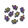 Rack Plating Rainbow Color Alloy Beads X-PALLOY-S180-333-1