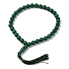 Natural Malachite Beads Stretch Bracelets BJEW-I319-01L-1