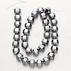 Electroplate Non-magnetic Synthetic Hematite Bead Strands G-F300-29A-01-2