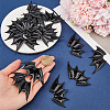 40Pcs 2 Style Demon Wing PU Leather Ornament Accessories FIND-GF0005-93C-3