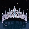 Alloy Rhinestone Crown Hair Bands for Woman Girls PW-WGB2F57-10-1