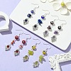 4 Pairs 4 Style Natural Mixed Gemstone Dangle Earrings EJEW-TA00371-2