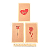 3 Sets Kraft Paper Greeting Cards AJEW-FS0001-27C-5