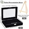 Rectangle Velvet Presentation Boxes for Brooch Badge Storage and Display CON-WH0095-05-2