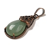 Natural Green Aventurine Pendants G-H065-01R-11-2