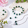 20Pcs Luminous Crackle Glass Beads GLAA-FH0001-89D-4