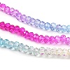 Transparent Painted Glass Beads Strands DGLA-A034-T1mm-A14-4