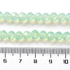 Baking Paint Transparent Glass Beads Strands DGLA-A034-J6MM-D02-4