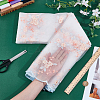 Flower Pattern Polyester Lace Fabic DIY-WH0061-021C-3