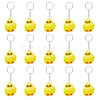 Cute Water Mink Mini Fur Chicken Pendant Bag Keychain KEYC-WH0018-77-1