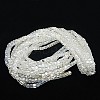 Electroplate Glass Beads Strands EGLA-D018-8x8mm-M3-3
