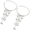 2Pcs Crystal Rhinestone Tennis Ring Bracelet BJEW-CN0001-17C-1