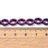 Electroplated Synthetic Non-magnetic Hematite Beads Strands G-L613-Z01-01C-4