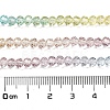 Transparent Painted Glass Beads Strands X1-DGLA-A034-T3mm-A15-3