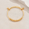 Adjustable Brass Bell Charm Bangles NI8810-4-1