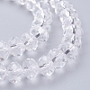 Rondelle Transparent Faceted Glass Beads Strands X-EGLA-J047-8x6mm-34-1