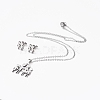304 Stainless Steel Jewelry Sets SJEW-D094-27P-2